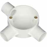 20mm White PVC Conduit Tee Box